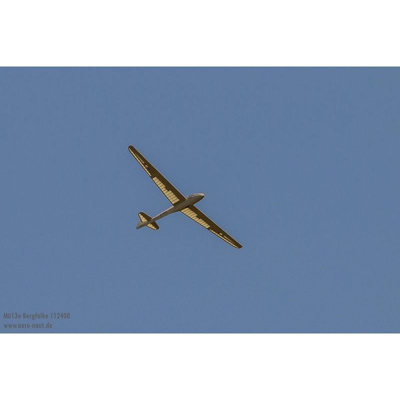 Planeur radiocommandé, planeur rc, Kit de modèle réduit radiocommandé Mü13e (Bergfalke)