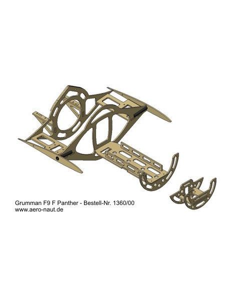 Avion rc, Kit de maquette radiocommandée Panther F9F pour train d'atterrissage