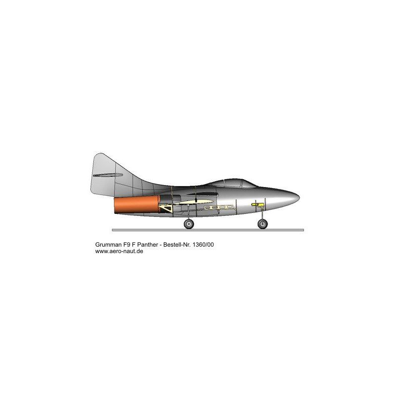 Avion rc, Kit de maquette radiocommandée Panther F9F pour train d'atterrissage