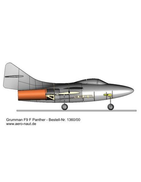Avion rc, Kit de maquette radiocommandée Panther F9F pour train d'atterrissage