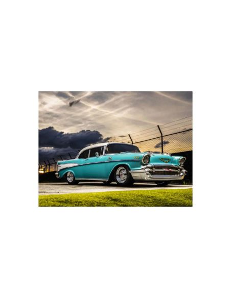 Voiture rc, Kyosho Fazer FZ02 (L) Chevy BelAir Coupe 1957 Turquoise 1:10 Readyset