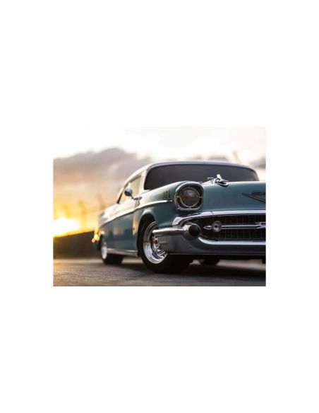 Voiture rc, Kyosho Fazer FZ02 (L) Chevy BelAir Coupe 1957 Turquoise 1:10 Readyset
