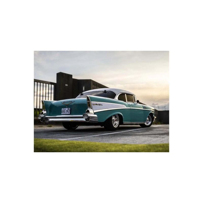 Voiture rc, Kyosho Fazer FZ02 (L) Chevy BelAir Coupe 1957 Turquoise 1:10 Readyset