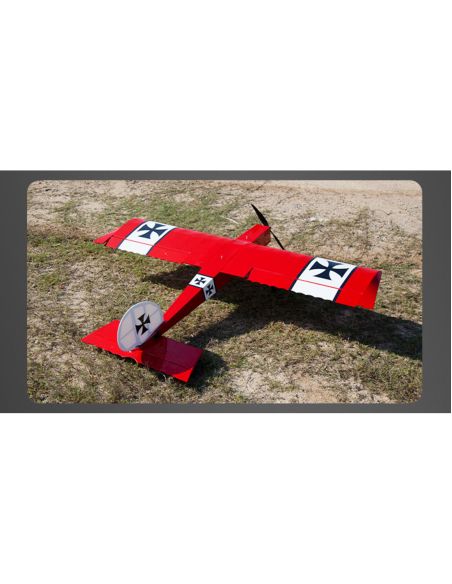 Avion RC OMPHOBBY Fun Stick Balsa rouge avion 1.65m ARF