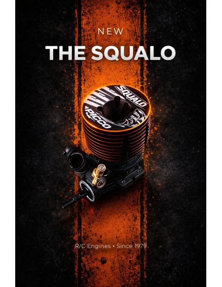 Moteur thermique, Moteur Picco Squalo Limited DLC Buggy .21 Céramique carbu alu