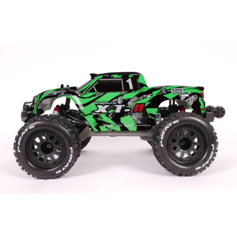 Voiture RC, radiocommandée, Pirate XT-II vert 1/10