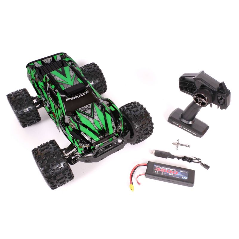 Voiture RC, radiocommandée, Pirate XT-II vert 1/10