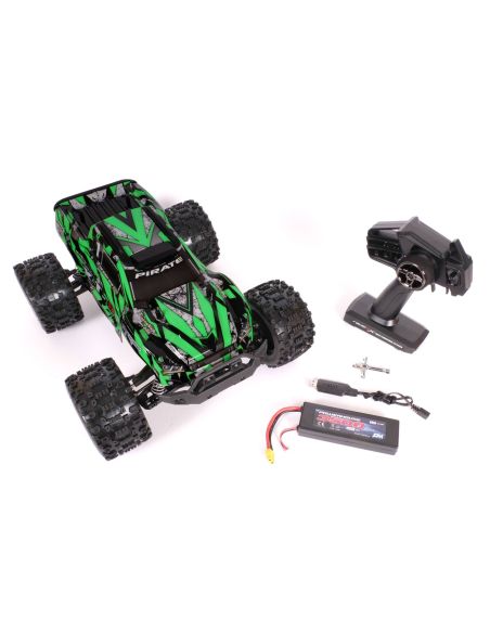 Voiture RC, radiocommandée, Pirate XT-II vert 1/10