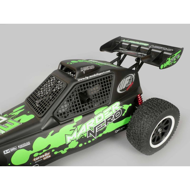 Voiture Rc, radiocommandée, Marder Nero vert Zenoah 1/6