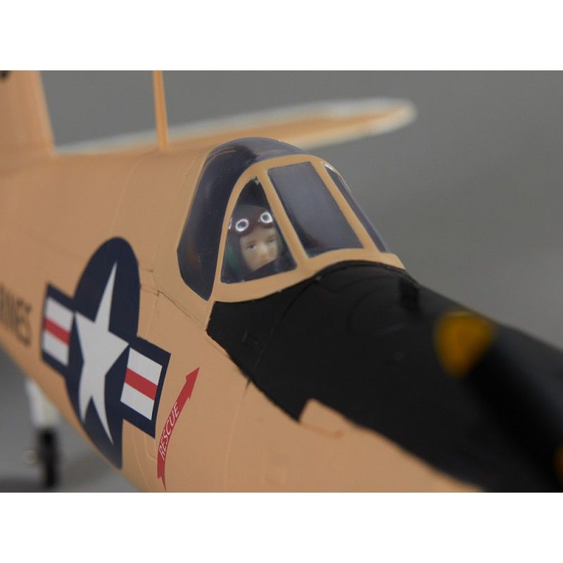 Avion radiocommandé 750mm F4U Corsair Warbird PNP kit - Yellow