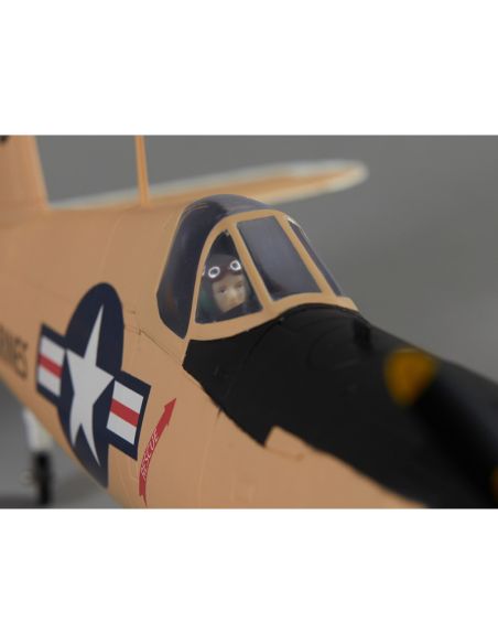 Avion radiocommandé 750mm F4U Corsair Warbird PNP kit - Yellow
