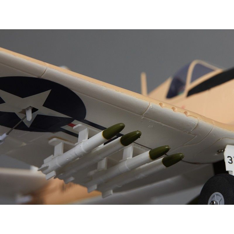 Avion radiocommandé 750mm F4U Corsair Warbird PNP kit - Yellow