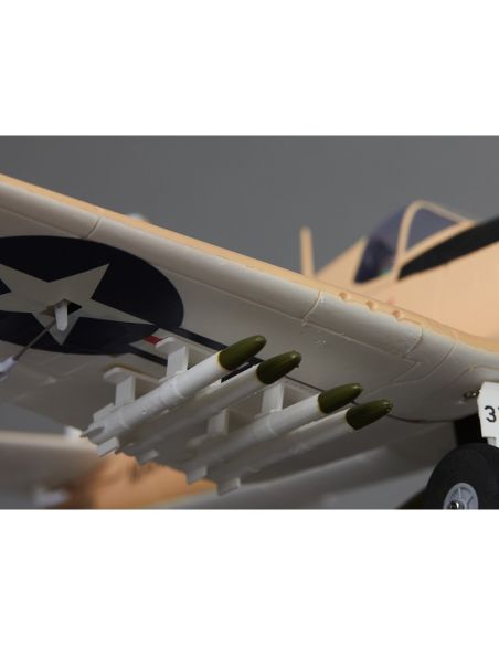 Avion radiocommandé 750mm F4U Corsair Warbird PNP kit - Yellow