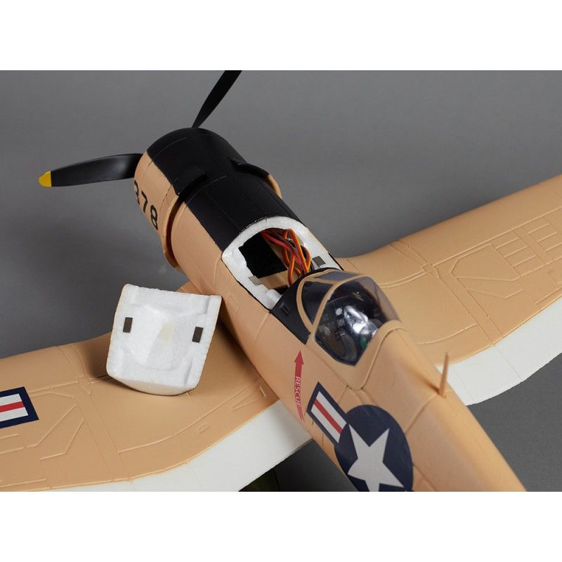 Avion radiocommandé 750mm F4U Corsair Warbird PNP kit - Yellow