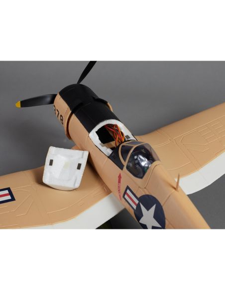 Avion radiocommandé 750mm F4U Corsair Warbird PNP kit - Yellow