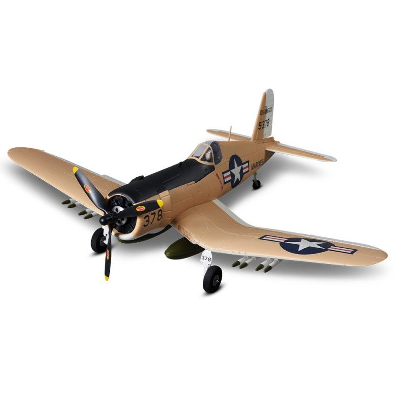 Avion radiocommandé 750mm F4U Corsair Warbird PNP kit - Yellow
