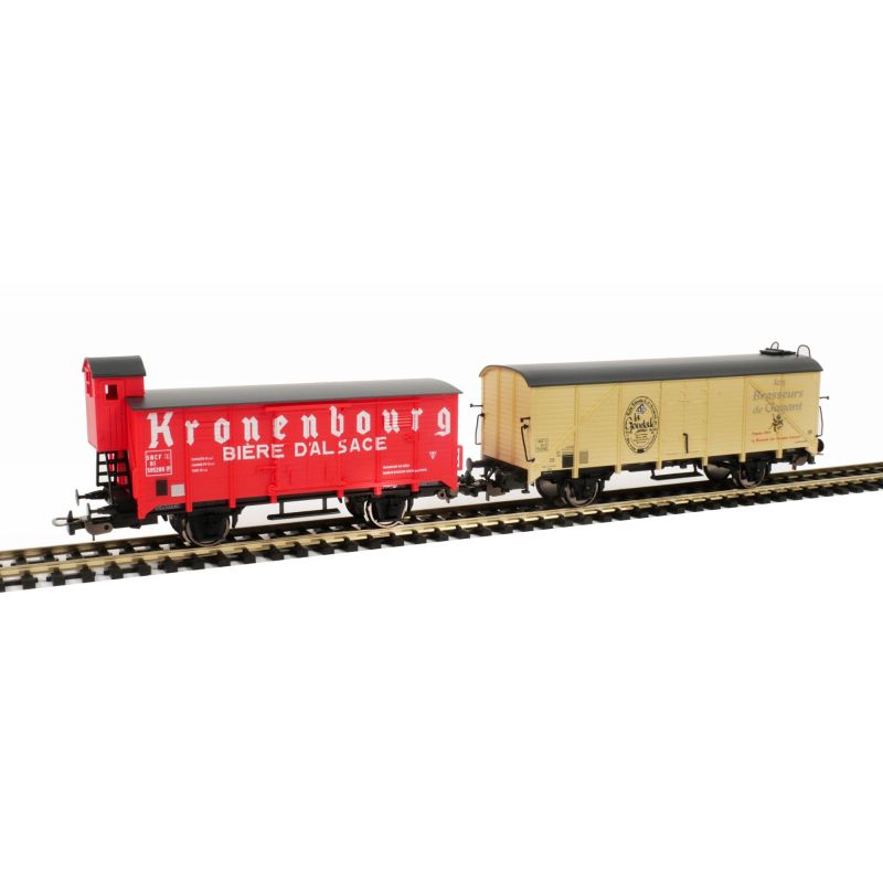 Set 2 wagons bières HO