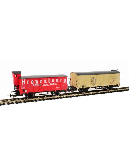 Set 2 wagons bières HO