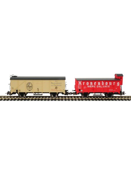 Set 2 wagons bières HO