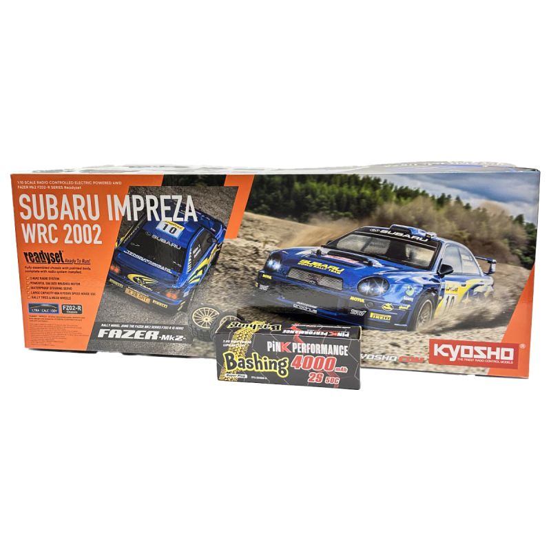 Voiture rc PACK Kyosho Fazer FZ02-R Subaru Impreza + FREE 2S-4000 Battery