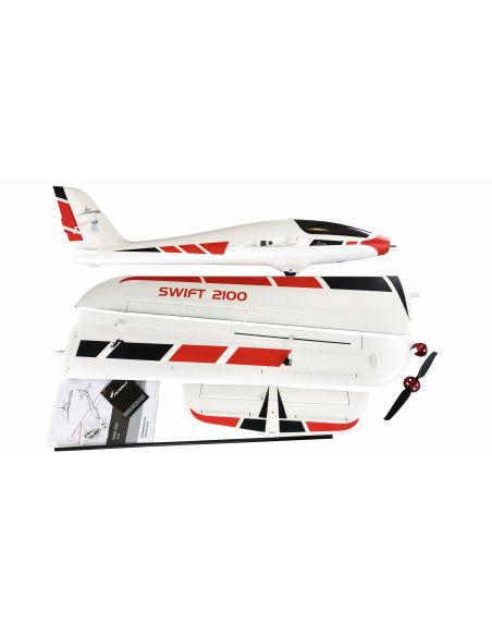 Planeur radiocommandé, Planeur motorisé AMXPlanes Swift 2100 EPO PNP