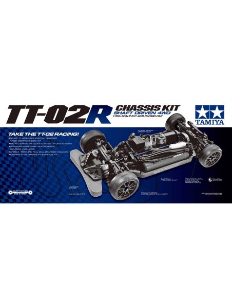 Voiture rc Châssis TT02R 1/10 tamiya
