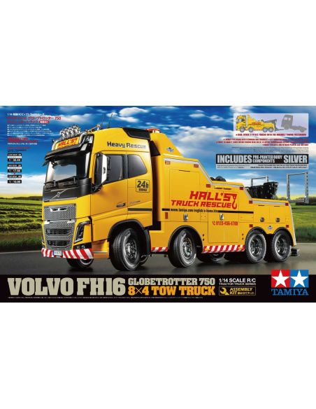 Camion radiocommandé Volvo FH16 Globetrotter 750 8x4 1/14