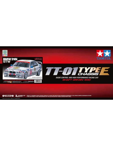 Voiture rc BMW 318i STW TT01E 1/10