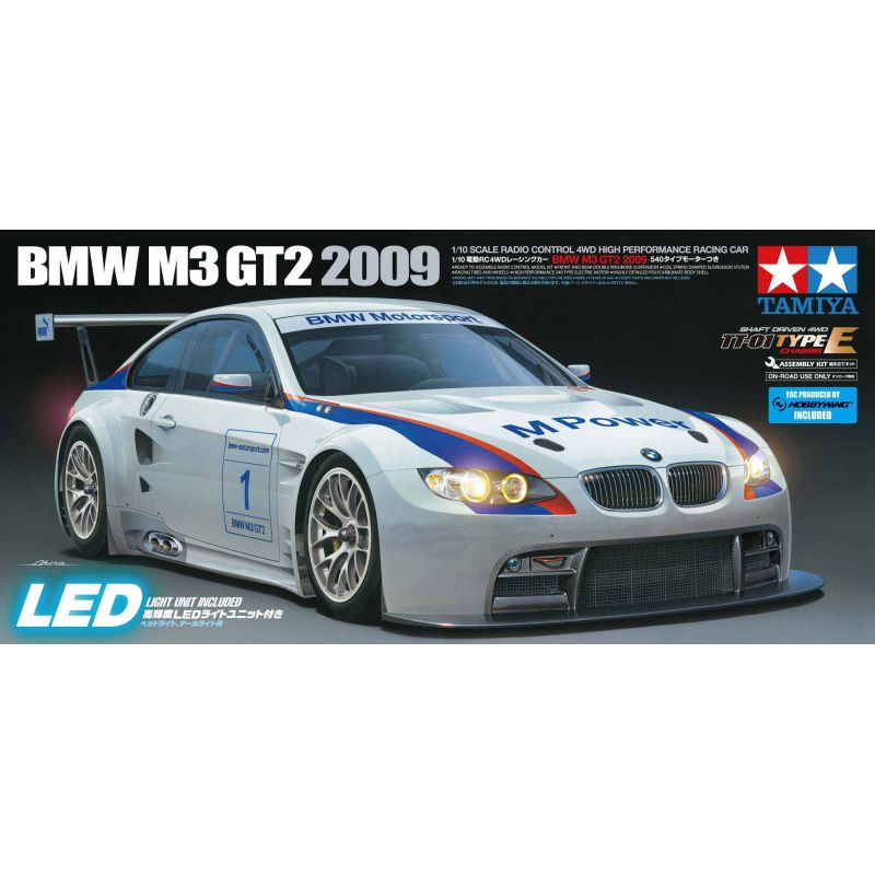 Voiture radiocommandé, voiture rc Bmw M3 GT2 2009 TT-01E 1/10