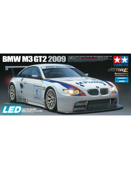 Voiture radiocommandé, voiture rc Bmw M3 GT2 2009 TT-01E 1/10