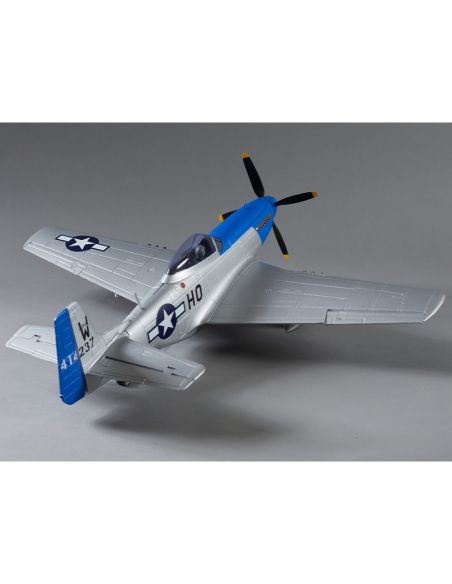 Avion rc, radiocommandé, 750mm P-51D Mustang Warbird PNP kit - blue