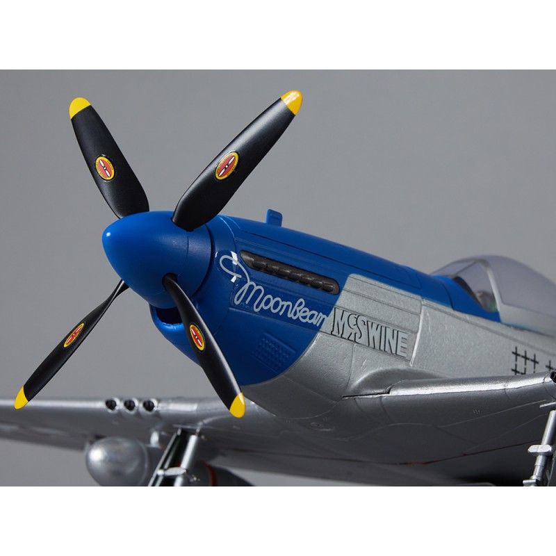 Avion rc, radiocommandé, 750mm P-51D Mustang Warbird PNP kit - blue