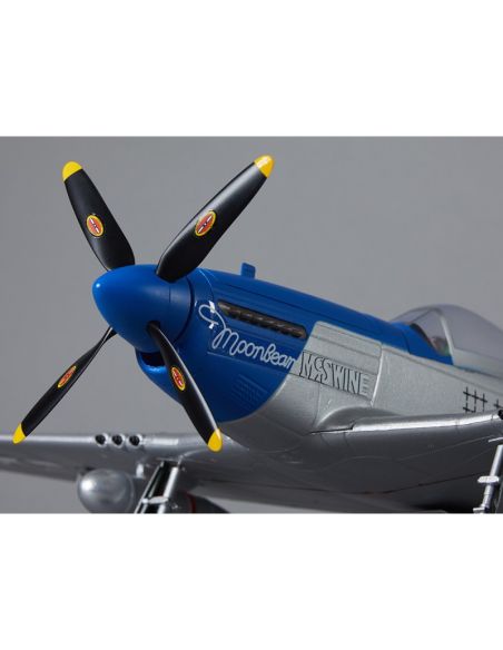 Avion rc, radiocommandé, 750mm P-51D Mustang Warbird PNP kit - blue