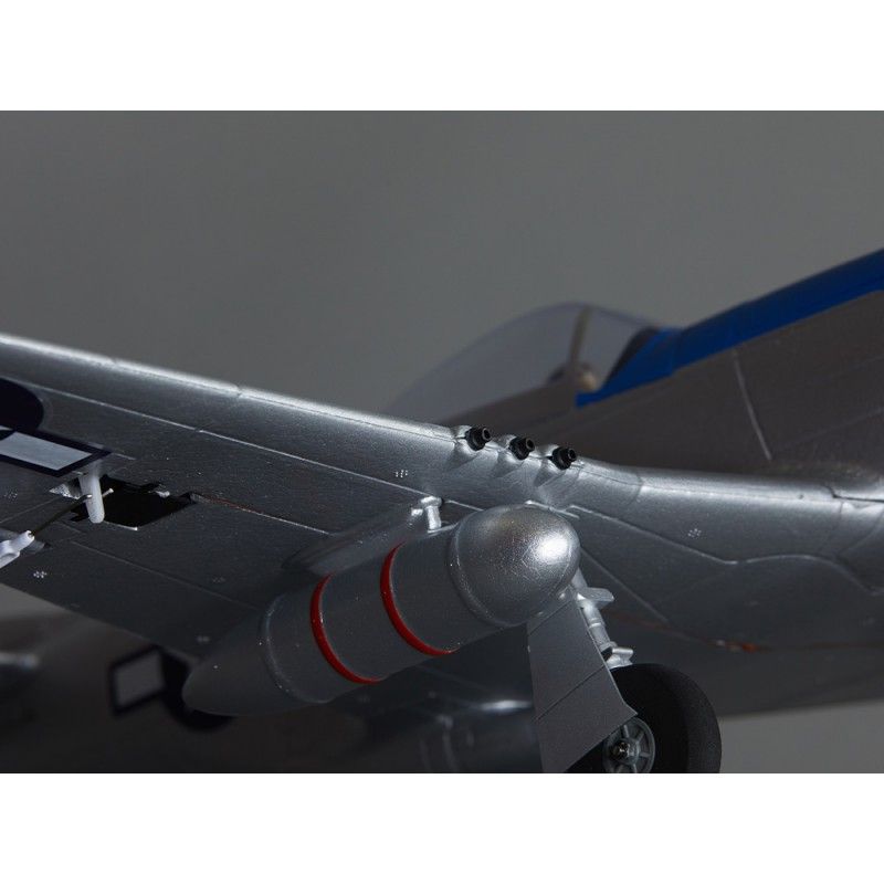 Avion rc, radiocommandé, 750mm P-51D Mustang Warbird PNP kit - blue