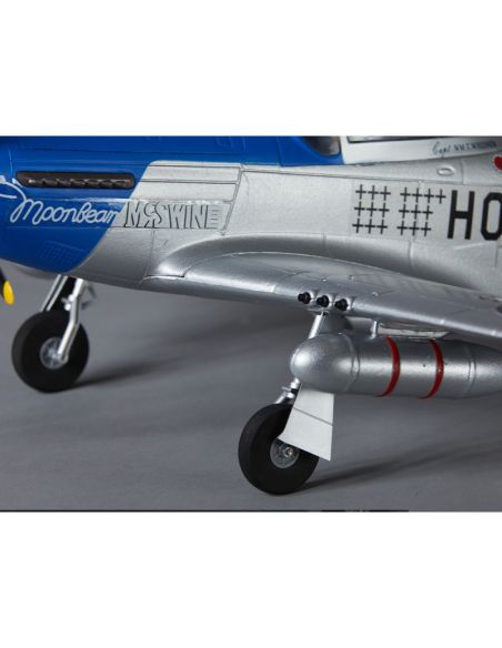 Avion rc, radiocommandé, 750mm P-51D Mustang Warbird PNP kit - blue