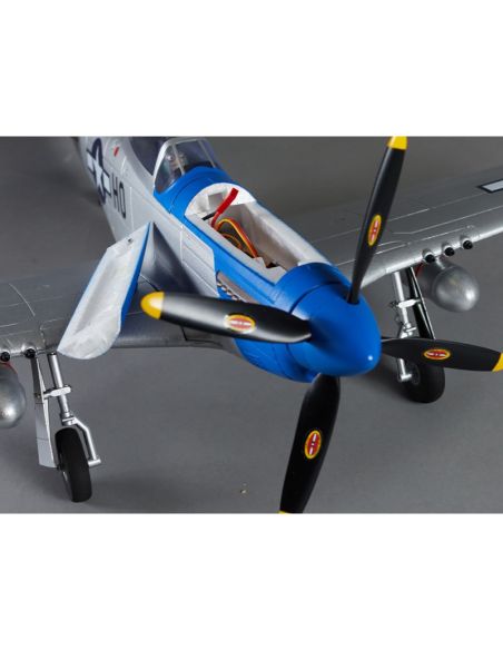Avion rc, radiocommandé, 750mm P-51D Mustang Warbird PNP kit - blue