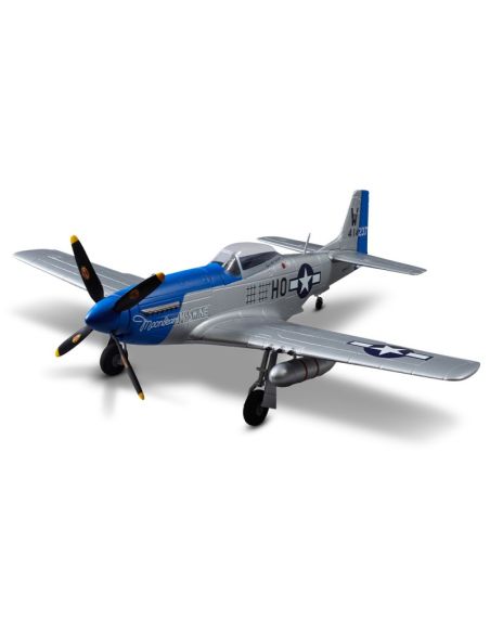 Avion rc, radiocommandé, 750mm P-51D Mustang Warbird PNP kit - blue