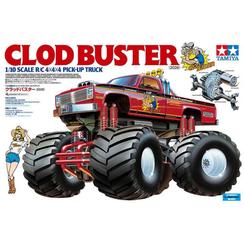 Voiture Grosse roue Clod Buster 2026 1/10