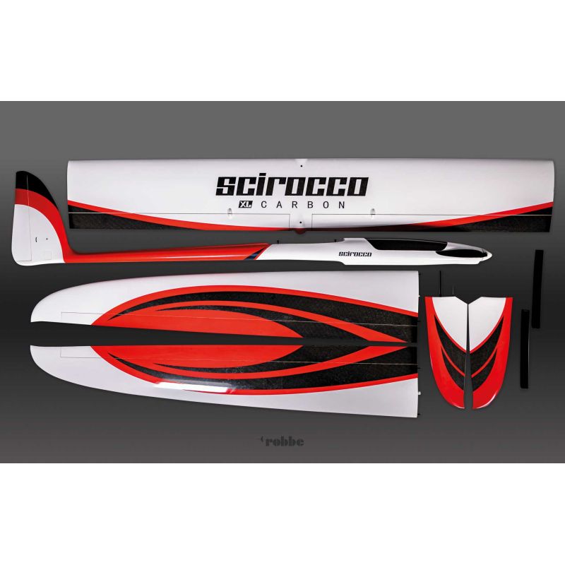 Robbe Modellsport Scirocco XL 4,5 m ARF (blanc) en carbone Planeur haute performance avec aile à 4