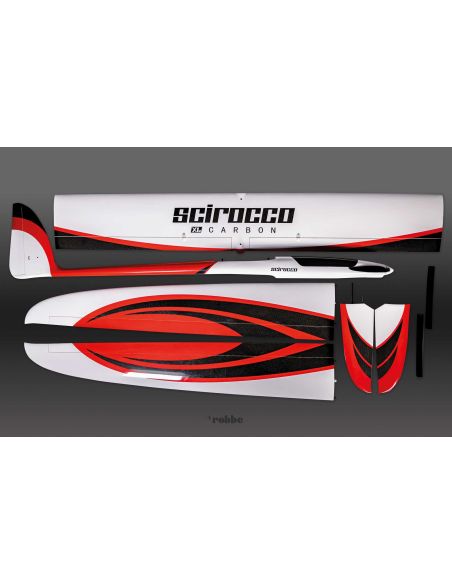 Robbe Modellsport Scirocco XL 4,5 m ARF (blanc) en carbone Planeur haute performance avec aile à 4