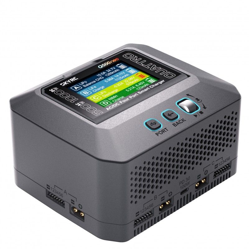 Chargeur Q500neo Quattro AC/DC Smart Charger (AC max 500W -DC max 1000W total)
