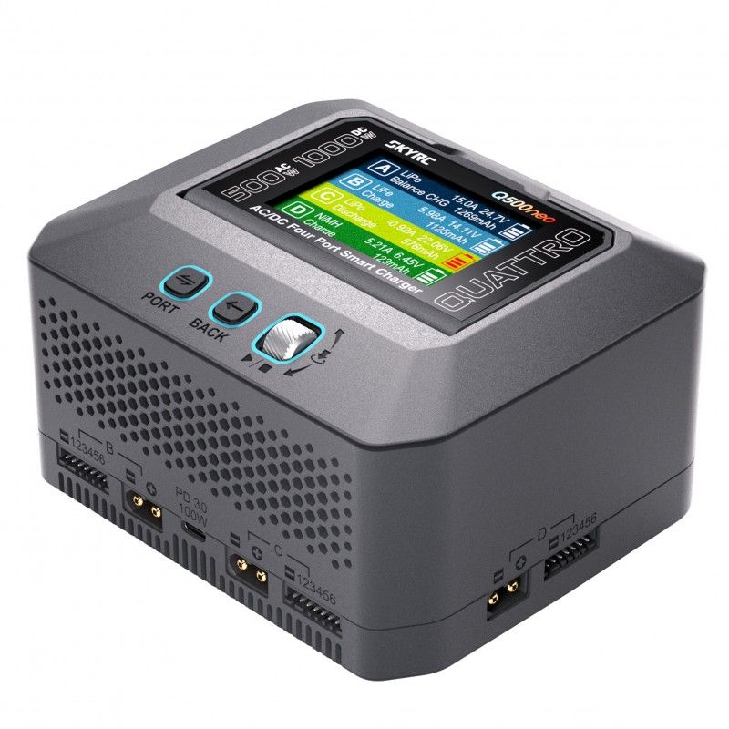 Chargeur Q500neo Quattro AC/DC Smart Charger (AC max 500W -DC max 1000W total)