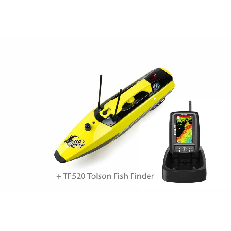 Bateau Amorceur Joysway Fishing Surfer V3 + Echo sondeur TF520 Tolson