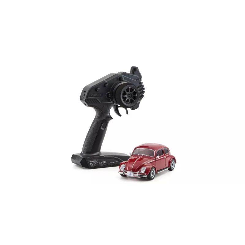 Voiture rc Kyosho Mini-Z MR04 RWD Volkswagen Beetle 1300 1966 Rouge Rubis