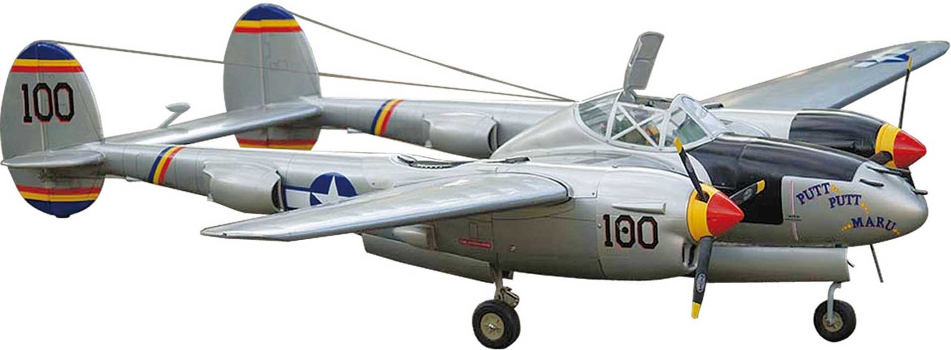 Vous vous souvenez du Avion VQ P-38 Lightning (Silver) 82.6" Wingspan ARF
